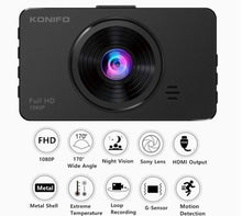 Load image into Gallery viewer, Konifo 1080P Full HD Car Dash Cam
