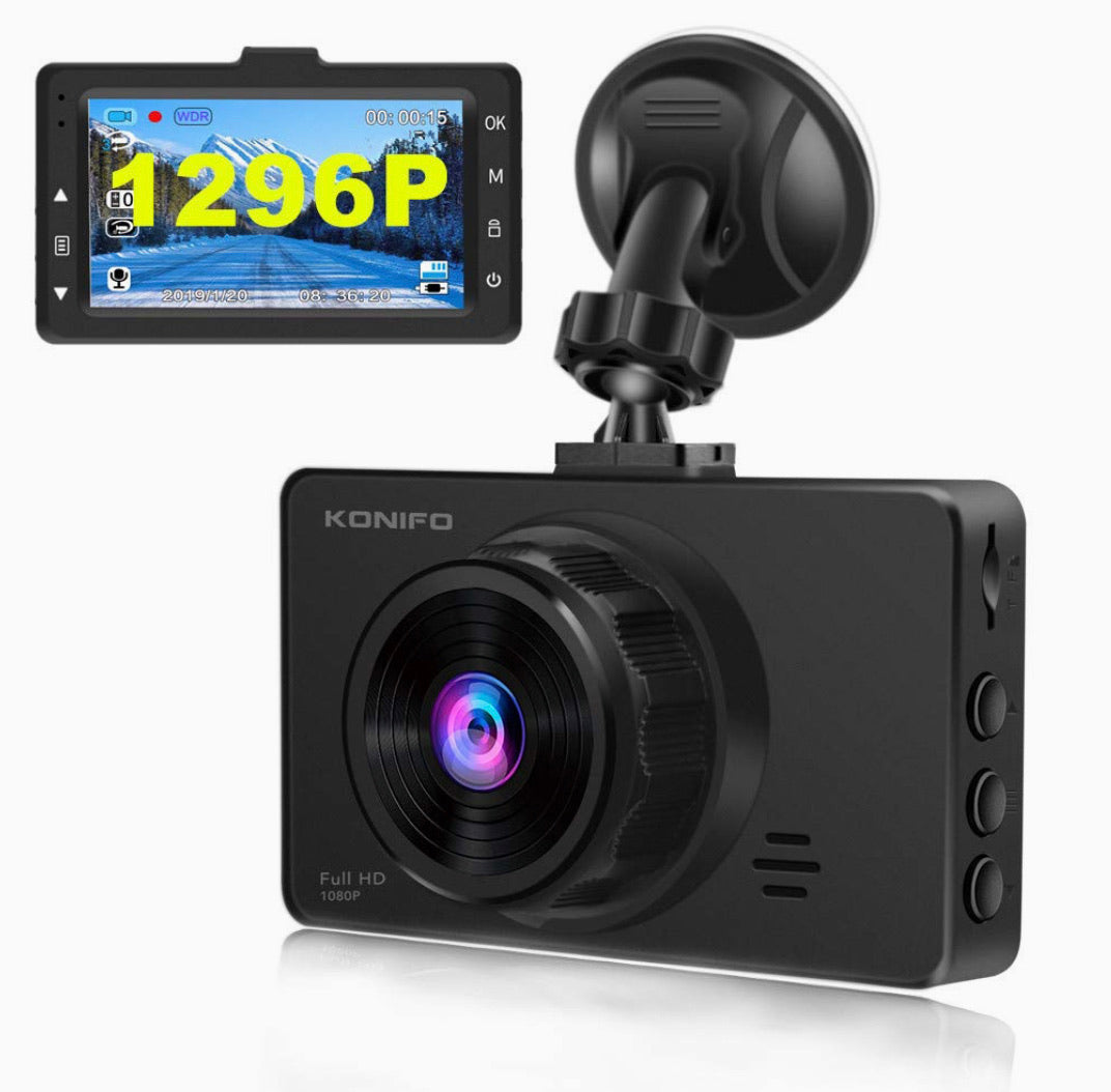 Fufafayo Smart Dash Cam, 1080P Full Hd, Smart Dash Camera for  Cars,Ring Car Cam， Car On-Dash Mounted Cameras，Dash Cam Front and  Rear，Built-in G-Sensor, Wdr, Powerful Night Vision : Electronics