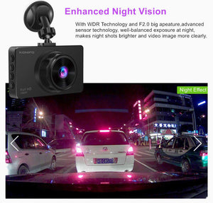 Konifo 1080P Full HD Car Dash Cam